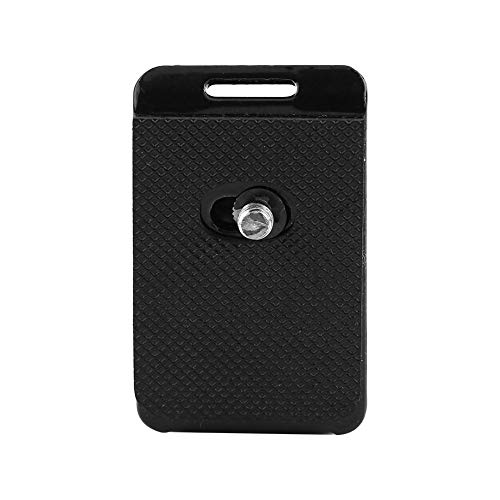 Placa de tira de liberação rápida, portátil tipo 1/4 parafuso preto tira placa de liberação rápida f