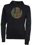 Vendax Mierda Los Color Ciego Unisexo Sudadera con Capucha Negro