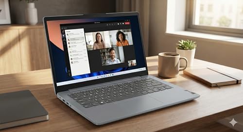 Image of Lenovo V14 G4 AMD Ryzen 5 7520U 14 inch (35.56 cm) FHD Laptop (16GB LPDDR5 RAM /512GB SSD /Windows 11 Home /Ms-Office /2GB AMD Radeon 610M Graphics /Dolby Audio /Arctic Grey /1.43 Kg), 1 Year Warranty