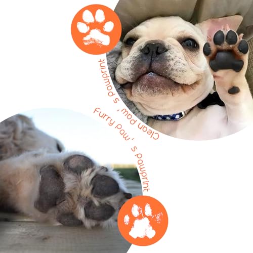 Dog Paw Print Kit - 4 Pack Large Dog Paw Print Ornament Kit Ink Pad for Dog Paw Prints Impression Kit Paw Print Stamp Pad for Dog Nose Print Kit Keepsake Clean Touch Ink Pads Footprint Handprint Kit