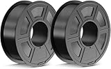 JAYO Rapid Matte PETG Filament 1.75mm Schwarz *2, total 2.2kg (1.1kg/spule*2), High Speed 50-600mm/s 3D Drucker Filament, Dimensionsgenauigkeit +/- 0.02mm für die meisten FDM 3D Drucker