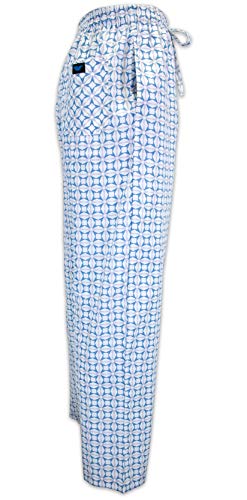 American Heaven Men's Lounge Pajama Sleep Pants/Drawstring & Pockets Designer Woven Pant Bottoms - 3 Pack (3 Pack- Geometrics 1, Small) #TOP2