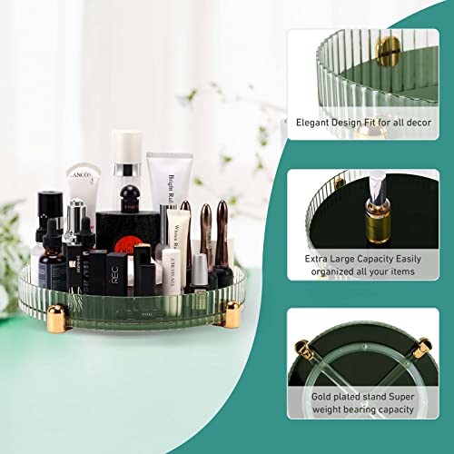 Makeup Perfumes Organizer For Lotions Skin Care,360 Rotating Cosmetics Display Cases Dressers Round Storage Tray With Large Capacity,For Bathroom Or On The Vanity #TOP4