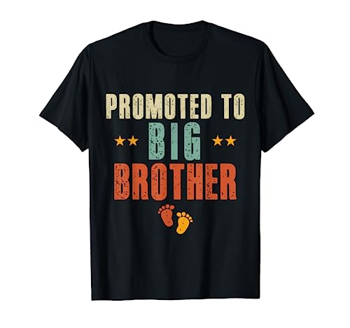 Promu Big Bro Vintage Pregnancy Reveal Future Brother T-Shirt
