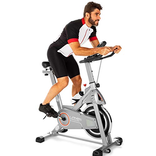 Lanos Exercise Bike, Stationary Bike For Indoor Cycling | The Perfect Exercise Bikes For Home Gym | Indoor Exercise Bike For Men And Women | Stationary Bike | Comfortable Seat Cushion, Silent Belt Drive, Ipad Holder #TOP6
