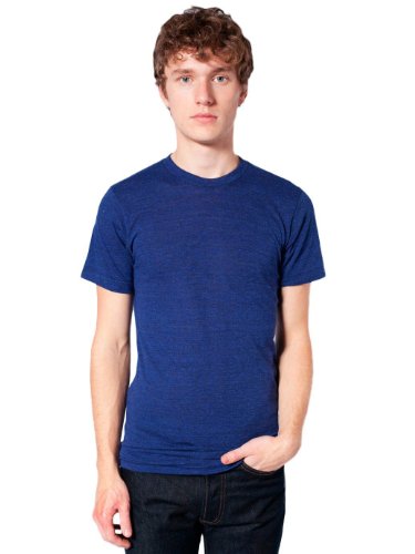 American Apparel Tri-Blend Short Sleeve Track Shirt - Tri-Indigo TR401 ...