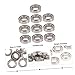 Veemoon 10pcs Ball Bearings for Rc Cars Steel Bearings for Remote Control Car Toys Easy to Install and Toy Accessories