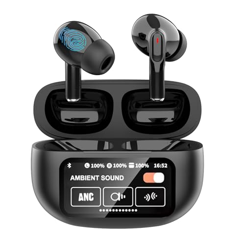 Translation Earbuds Real Time - 3-in-1 AI Translator Device - 137 Languages & Accents - Ideal for Travel, Business, Learning, Music - ANC and ENC Noise Cancellation - Bluetooth 5.4 HiFi Sound (Black)