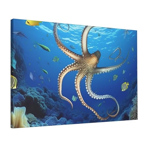 Impression sur toile de biologie marine LPSRTWE poster mural HD chambre salon 40x61
