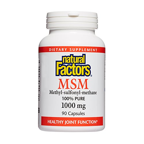 Natural Factors, Msm, Supports Healthy Joints, Hair, Skin And Nails, 90 Capsules #TOP4