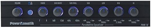 Power Acoustik Pwm-16 Preamp Equalizer