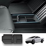 TOPABYTE Floor Console Organizer for Tesla Cybertruck 2024 Lower Center Console Tray TPE Material Bottom Storage Box Caddy for Cybertruck Accessories, 2 Pack