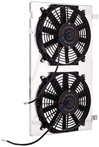 Mishimoto MMFS-SUP-86 Performance Aluminum Fan Shroud Fits Toyota Supra 1986-1992 Silver