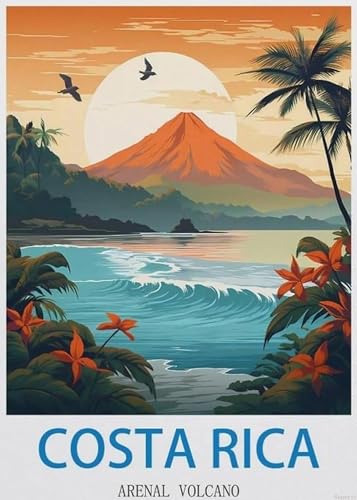 Jigsaw Puzzle 1000 Pieces for Adults, Arenal Costa Rica, Unique Suitable forAdults, Home Decoration 19.7x27.6in