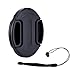 49mm Center Snap-on Lens Cap JJC Camera Front Lens Cover for Canon Nikon Fuji Fujifilm Strong & Flexible Springs Replaces Original Cap Perfectly Fit Unique Design Camera Lens with Free Lens Cap Keeper