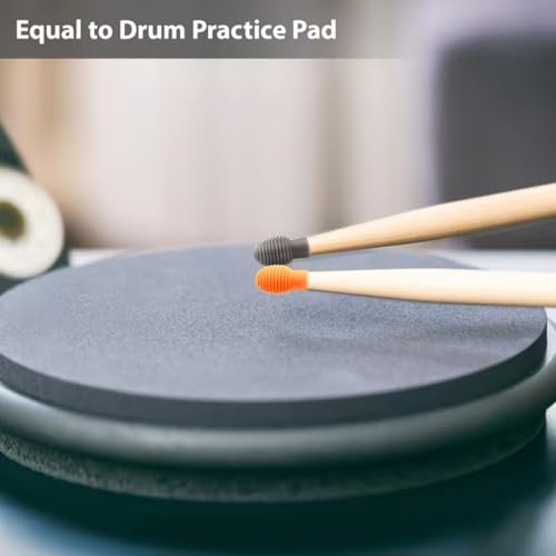 4 Stücke Trommel Dämpfer,Gummi Übung Schlagzeug,Schlagzeug Zubehör Stumm,Leise Schlagzeug Dämpfer,Haltbar Zubehör Schlagzeug,Einfach zu Bedienen Handpan Zubehör,Ersatzzubehör Still Zubehör,Schwarz