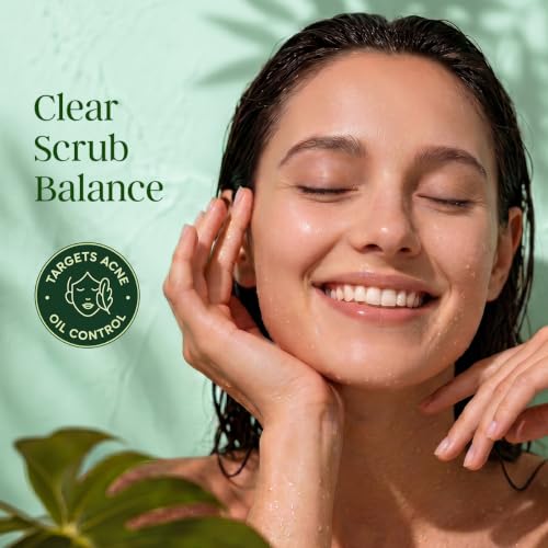 Image of Scrub Soap with Salicylic Acid & Neem - Exfoliating Body & Face Soap - Enriched with Niacinamide, Tea Tree Extract, Neem, Salicylic Acid - 110g /3.88Oz