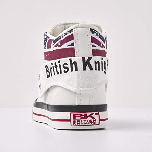 British Knights Unisex Roco High-Top, biały - Biały White Union Jack 1-40 EU