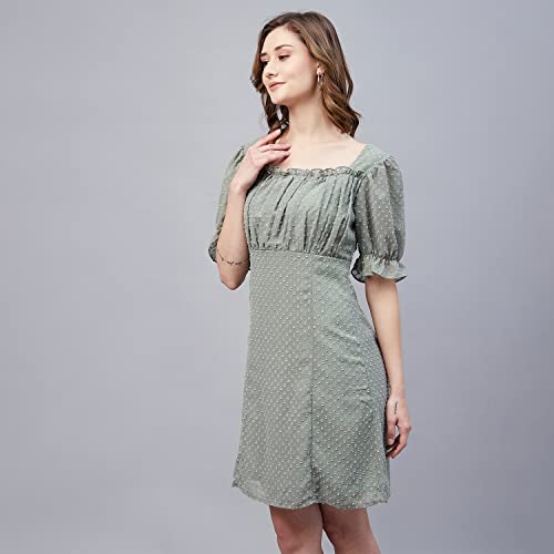 Image of Marie Claire Women's Polyester A-Line Midi Casual Dress