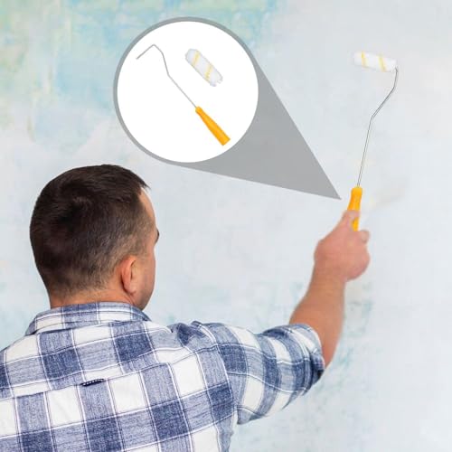 1 Stück Mini-Rollenbürste Und 30 Stück Ersatztücher, Farbroller, Pinsel, Baudekorationszubehör, Wanddekorationswerkzeuge