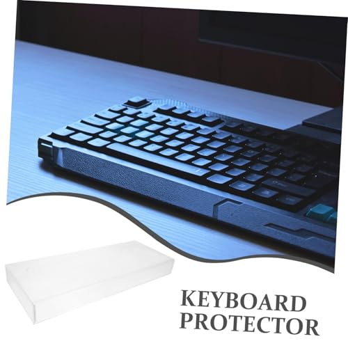 Protector de teclado transparente para mantener tu escritorio ordenado y limpio 7