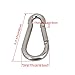 CNBTR Spring Snap Hook M4 40mm 304 Quick Link Ring Stainless Steel Multifunctional Pack of 50