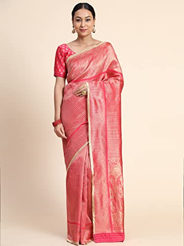 Image of Avantika Fashion Women's Kanjivaram Soft Semi Silk Banarasi Sarees With Blouse Piece.
