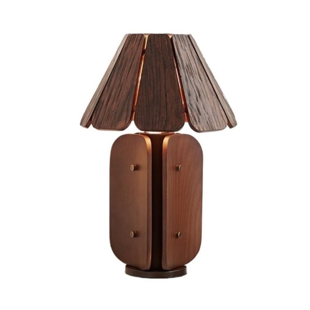 Lampa biurkowa, Salon Sofa Lampa stołowa Retro Gabinet Sypialnia Dekoracja nocna(Brown)