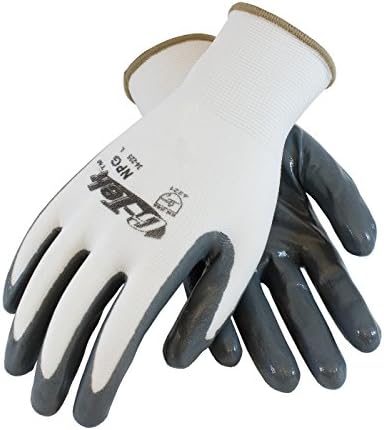 34-225/XL Seamless Knit Nylon Glove with Nitrile Coated Smooth Grip on Palm and Fingers