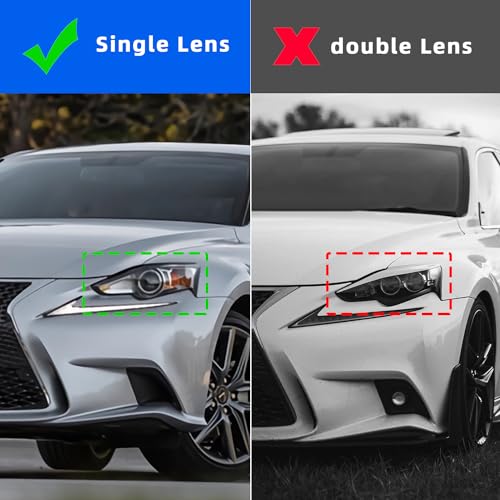 HCMOTION LED Headlight for Lexus IS250/IS300h/IS350 (2013-2016) with DRL and Amber Sequential Turn Signal