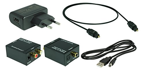 Preisvergleich Produktbild SunshineTronic Analog zu Digital Audio Konverter (Wandler) MK3 mit USB Netzteil + Toslink Kabel