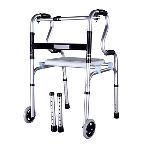 AndadorAuxilio para IdososAuxiliar de Andarilho de Duas RodascomPlaca de BanhoIdosoIncapacitadoArmaç