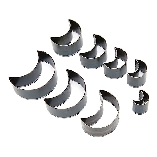 aqxreight 8 Pièces en Cuir Die Cutter en Cuir Artisanat Poinçon Matrices de DéCoupe en Acier à Haute Teneur en Carbone pour le Travail Ultérieur Jolie Faciliter la Coupe Jolie dans les Bords et