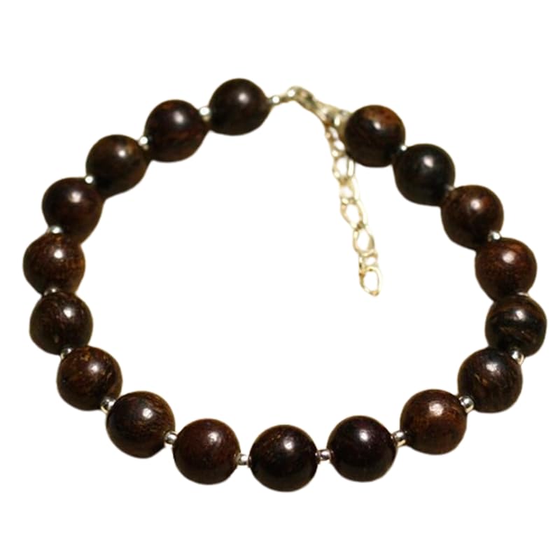 Bracelet en bronzite véritable LKBEADS, idée cadeau originale pour homme et femme