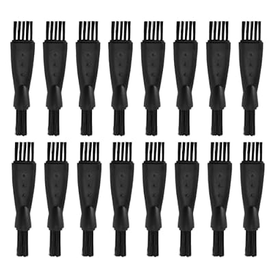 Kisangel 100pcs Dual-head Cleaning Brush for Electric Shavers and Care Tools, Travel-friendly Plastic Nylon Brush for Precise Crevice Cleaning at Home and Travel