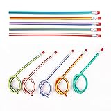 acdokuk 5 STÜCKE Bunte Biegsame Bleistifte, farbige magische Stifte, Flexible Weiche Bleistifte, ideal für den Kindergeburtstag als Mitgebsel Mitbringsel Gastgeschenk für Jungen Mädchen