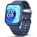 ModaWin Smart Watch for Kids with 12 Puzzle Games, 1.83" Fitness Tracker Watch Heart Rate Sleep Monitor, Pedometer, Alarm Clock, Flashlight, Gift for 6-12 Year Old Boys