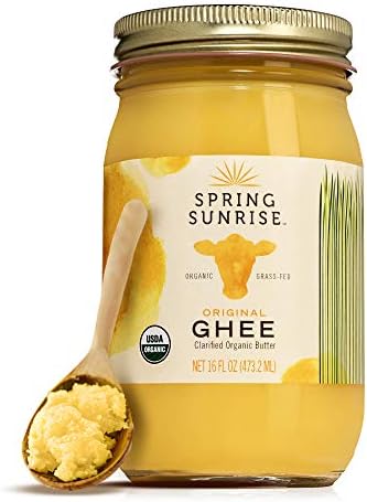 Spring Sunrise Grass-Fed Organic Ghee 16 oz Keto & Paleo Non-GMO