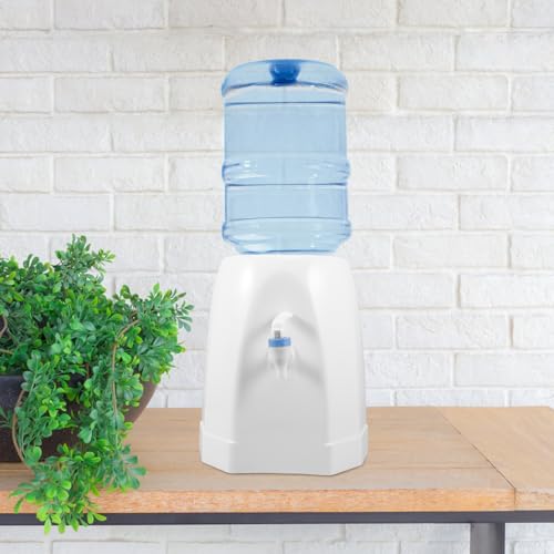 Dispensador de agua fría portátil PRETYZOOM blanco mini para mesa de oficina 6