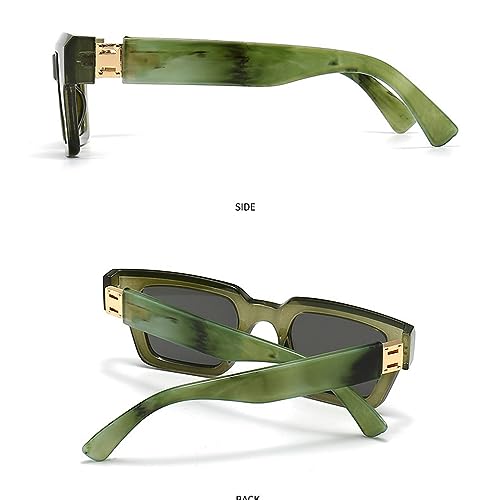 Y2K Fashion Square Women Sunglasses Vintage Punk Gradient Eyewear Men Sun Glasses4