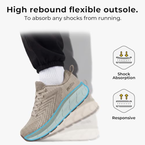 Image of FitVille Wide Walking Shoes for Men Comfortable Lightweight Running Wide Toe Box Shoes for Men Non Slip Cushioned
