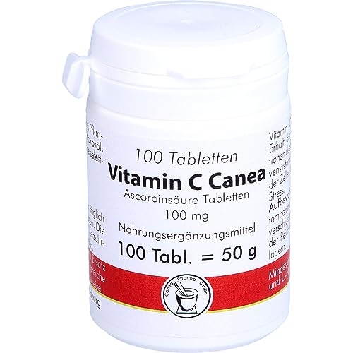 Pharma-Peter ASCORBINSÄURE 100 mg Vitamin C Canea, 100 Tabletten