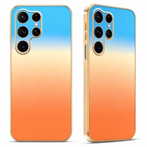 BEENTRYS�P�[�X �Ή� Samsung Galaxy A07 4G / A07 5G,���킢�� �O���f�[�V���� �X�}�z�P�[�X �S�[���h�t���[�� �ϏՌ� TPU �J�o�[ �w��h�~ ���^ �y�� �J�����ی� ������� ���f�B�[�X �����p-�I�����W