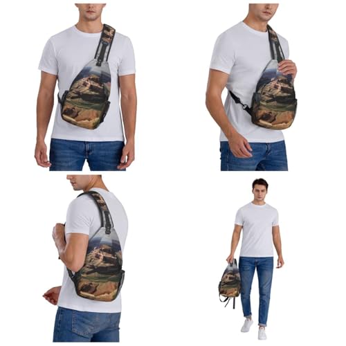Bolso cruzado estilo cross chest para hombre y mujer miniatura 7