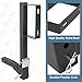 ECOTRIC Spare Tire Mount Carrier 24-Inch Universal Fit for SUV ATV UTV RV Truck Car w/Standard 2'' Receiver Trailer Hitch Tire Carrier Bracket