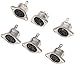 3-Pin DIN Female Jack Socket Connector Panel Mount Chassis Audio 2 Hole Soldering Din Jack Socket (6 Pcs)
