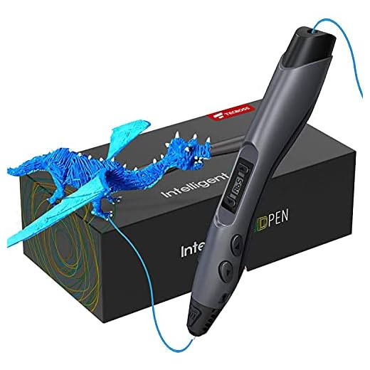Pluma de Impresión 3D, Tecboss Pluma 3D con Pantalla LCD, 8 Velocidades Ajustables Lápiz 3D Compatibles PLA e ABS Filamentos, Un Regalo Especial de Cumpleaños y Navidad Para Niños y Adultos