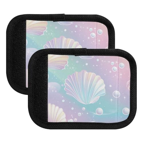 ZRWLUCKY 2 involucri per maniglie dei bagagli, perline colorate, multiuso, identificatori per valigie per accessori da viaggio