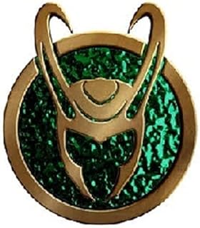 Official Marvel's LOKI HELMET PIN, Officially Licensed Disney+ LOKI Helmet SYMBOL Enamel Lapel Pin, 3.5 cm x 4.25 cm, Enam...