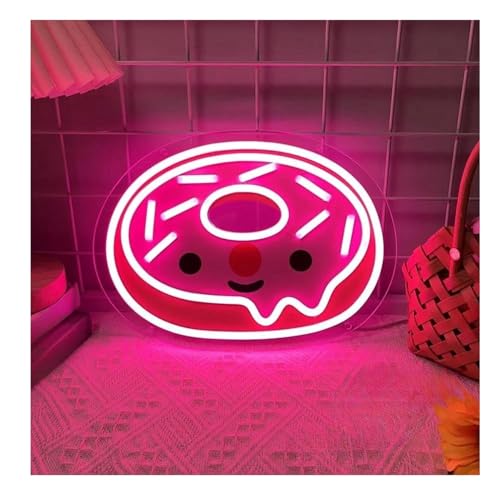 Lampe au néon beignet occasion de 22x30cm pour personnaliser un mur vide